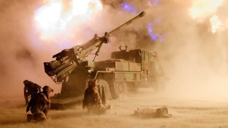 Батарея из шести САУ CAESEAR уже уничтожила 80 российских орудий