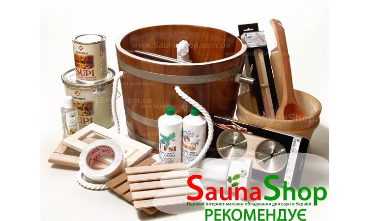Аксесуари для сауни: паримося з комфортом