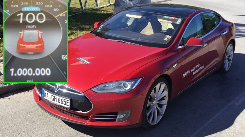 Ранний дорожный воин Tesla Model S успешно преодолел отметку в 1 миллион миль
