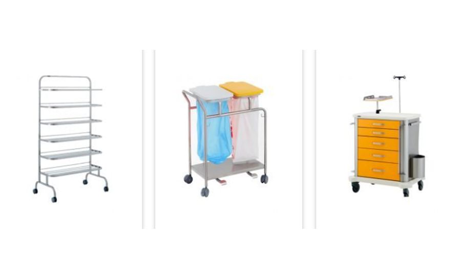 Тележки для медицинских учреждений от компании MedicalStore