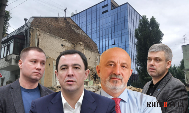 Оленич, Прокопив и Терентьев помогают коллаборантам Фисталям в уничтожении столетнего здания на Подоле
