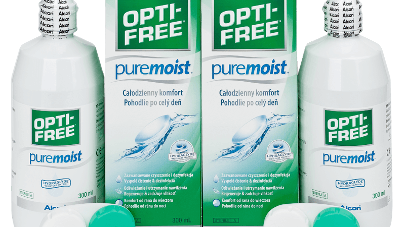 OPTI-FREE PureMoist — многофункциональное решение для ухода за контактными линзами