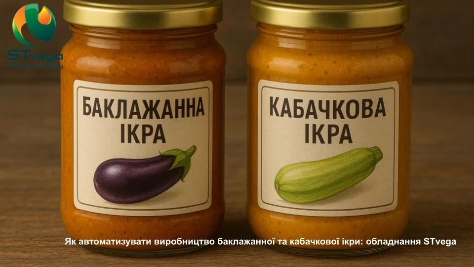Як автоматизувати виробництво баклажанної та кабачкової ікри: обладнання STvega