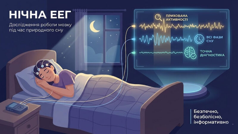 Що таке нічна електроенцефалограма і чим вона відрізняється від звичайної ЕЕГ