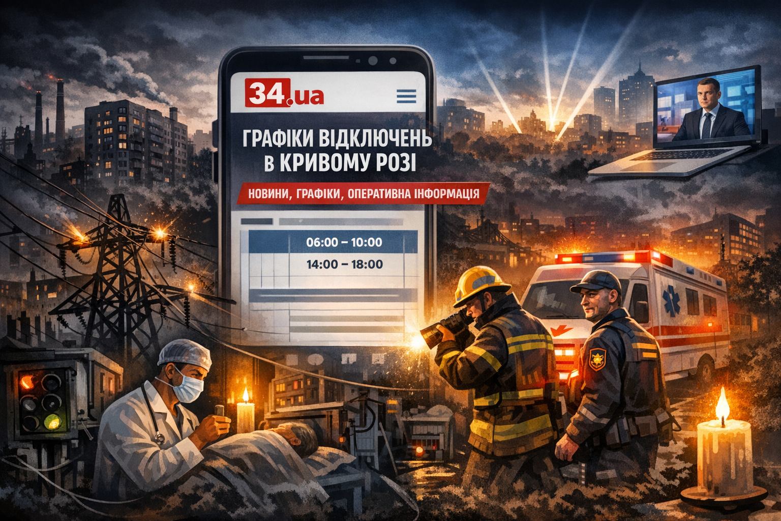 Как отключения света в Кривом Роге влияет на жизнеспособность города