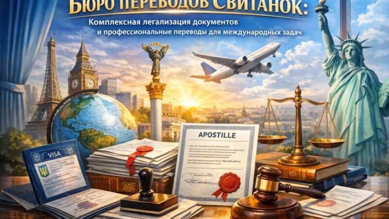 Бюро переводов Свитанок: комплексная легализация документов и профессиональные переводы для международных задач