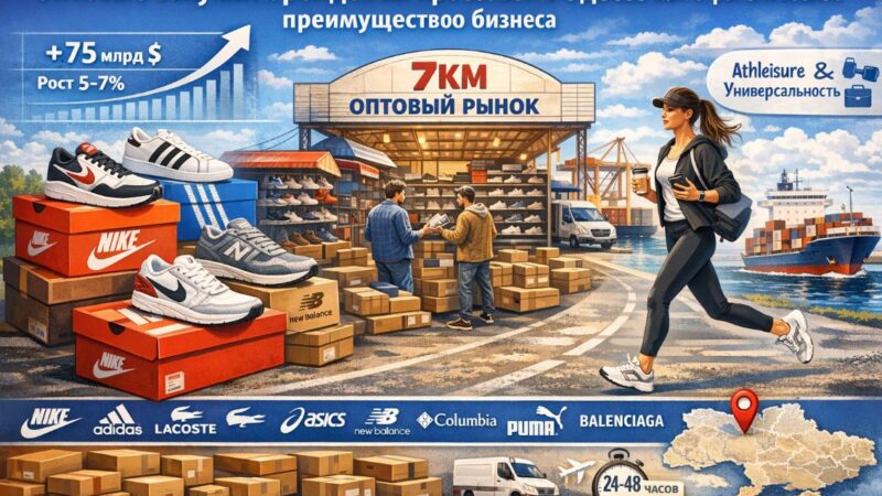 Оптовые закупки брендовых кроссовок в Одессе как стратегическое преимущество розничного бизнеса