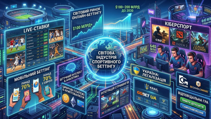 Глобальні трансформації індустрії онлайн-беттінгу та роль сучасних платформ