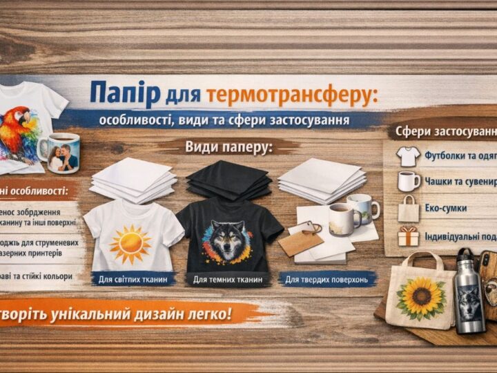 Папір для термотрансферу: особливості, види та сфери застосування
