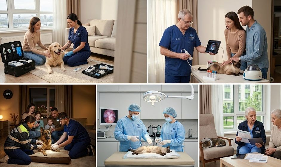 Современная ветеринарная помощь на дому в Киеве: как меняется подход к лечению животных