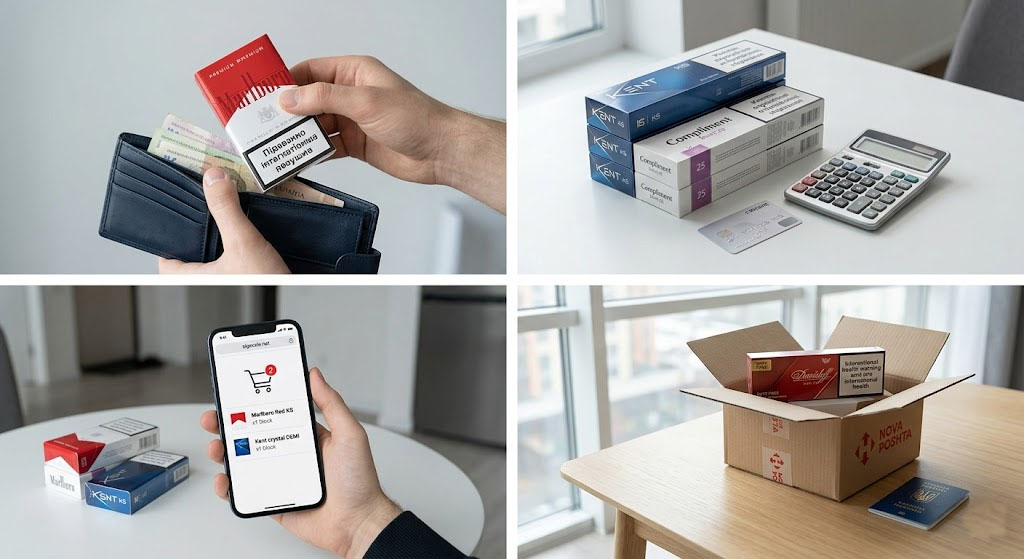 Де купити сигарети дешево онлайн — блоки, ZIP-пакети та Duty Free