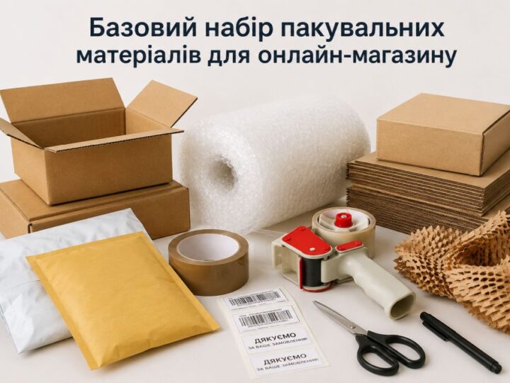 Базовий набір пакувальних матеріалів для онлайн-магазину