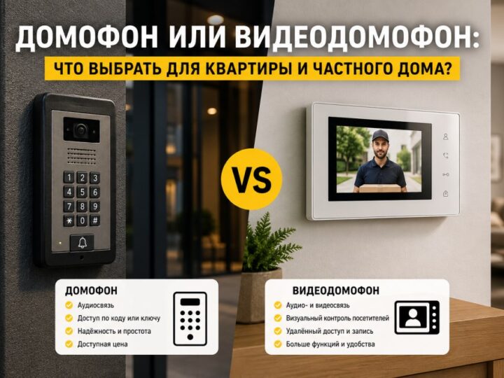 Домофон или видеодомофон: что выбрать для квартиры и частного дома?