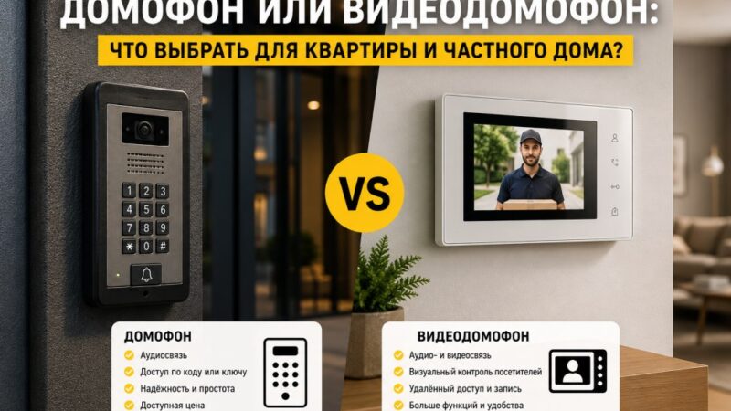 Домофон или видеодомофон: что выбрать для квартиры и частного дома?