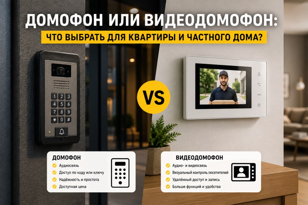 Домофон или видеодомофон: что выбрать для квартиры и частного дома?
