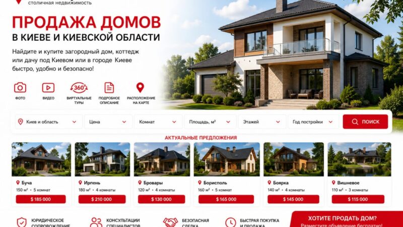 Купить дом в Киеве и не сойти с ума: цифры, подводные камни и портал 100realty.ua