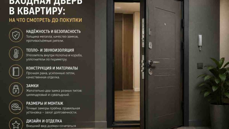 Входная дверь в квартиру: на что смотреть до покупки
