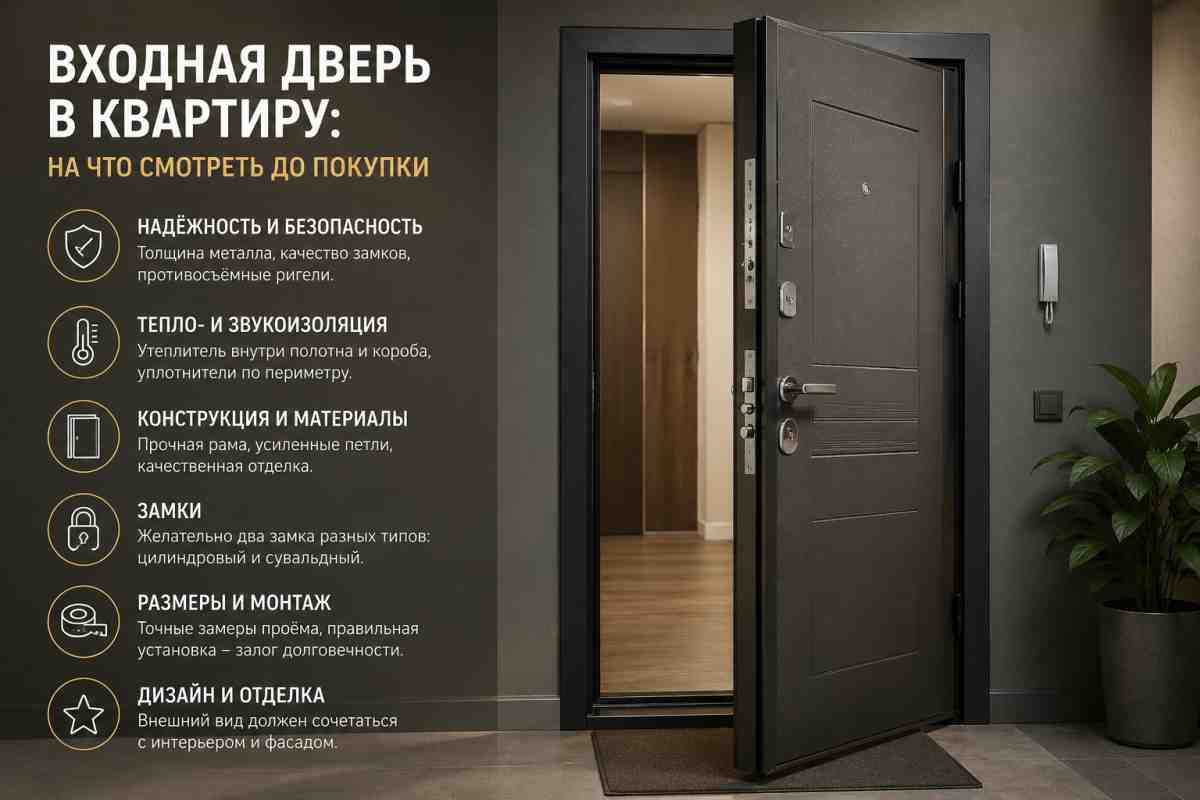 Входная дверь в квартиру: на что смотреть до покупки
