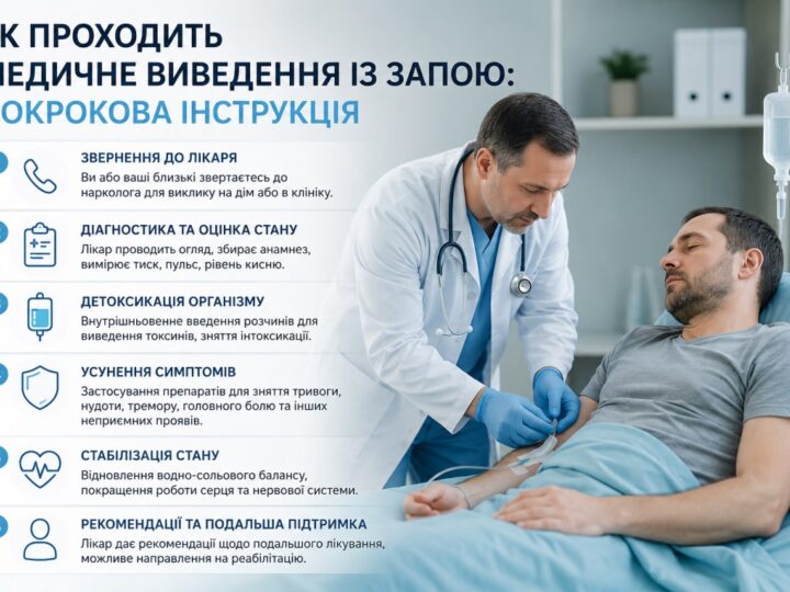 Як проходить медичне виведення із запою: покрокова інструкція