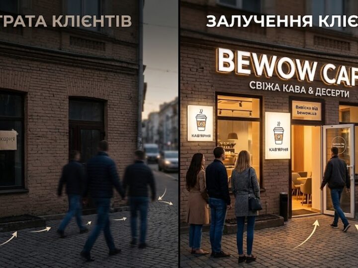 Скільки клієнтів губиться щодня без вивіски: реальні втрати бізнесу
