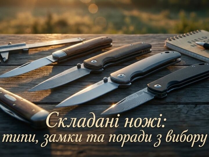 Складані ножі: типи, замки та поради з вибору